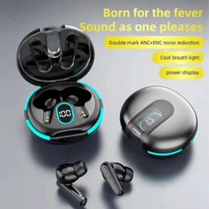 TWS Bluetooth Wireless Earbuds Dual Mic ENC Earphones For Android & iPhone - Picture 1 of 9
