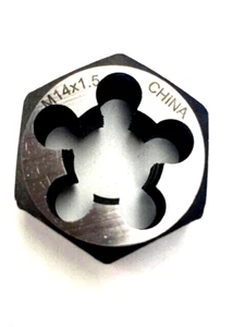 M14 X 1.50 METRIC CARBON STEEL HEX RETHREADING DIE - NEW! - Picture 1 of 3