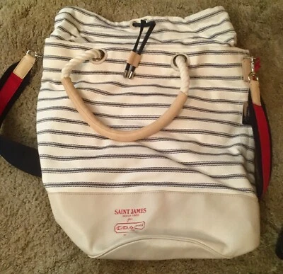 Bolso cubo Coach St. James a rayas Foto 1 de 4