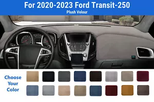 Dashboard Dash Mat Cover for 2020-2023 Ford Transit-250 (Plush Velour) - Picture 1 of 144