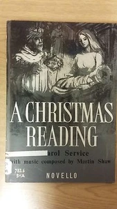A Christmas Reading: Arranged By Martin Shaw: Music Score (E2) - Imagen 1 de 1