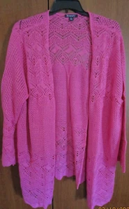New Roamans Open Cardigan Sweater Sz 4X 34 36 Acrylic Bust 80 Length 36 in - Picture 1 of 4