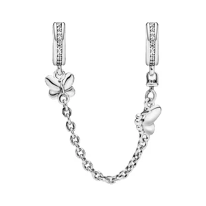 PANDORA Charm Sterling Silver ALE S925 BUTTERFLY CZ SAFETY CHAIN 797865CZ - Bild 1 von 1