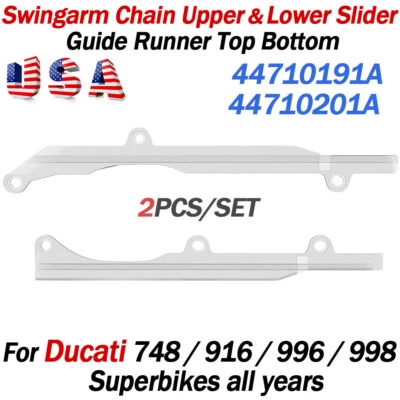 Kit de guía deslizante de cadena superior e inferior basculante para Ducati 748 916 996 998 Foto 1 de 4