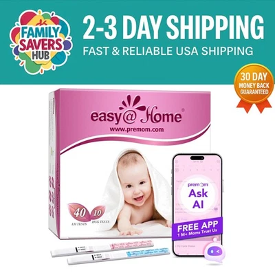 Comprehensive Ovulation Predictor Kit - 40 LH & 10 HCG Tests for Conception - Image 1 of 4