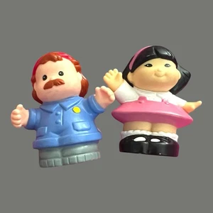 1996 Ersatz Little People Junge und Mädchen roter Kopf - Bild 1 von 5