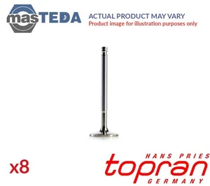 108 020 ENGINE INLET IN VALVE TOPRAN 8PCS FOR AUDI A4,A6,A3,B5,C4,C5,8L1 1.9L - Picture 1 of 5