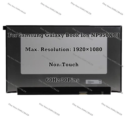15.6" For Samsung Galaxy Book Ion NP950XCJ FHD LCD Screen Non-Touch 60Hz 30Pins - Image 1 of 4