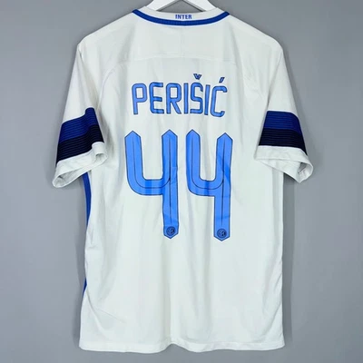CAMISA DE FUTEBOL INTER MILAN 2016 2017 AWAY NIKE TAMANHO L #44 PERISIC - Imagem 1 de 4