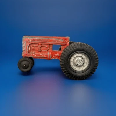 "Tractor fundido a presión Farmall modelo H - Hubley Jr. escala 1/16 rojo juguete de 7"" años 60" Foto 1 de 4