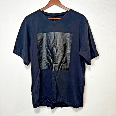 19V69 Italia T-Shirt Black Short Sleeve Logo Graphic Print Casual Pullover Mens - Image 1 of 4