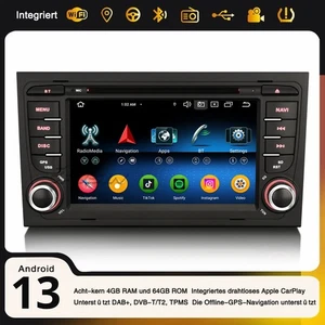 CarPlay DAB+ Android 13 Autoradio Navi Für AUDI A4 S4 RS4 B9 B7 RNS-E SEAT EXEO - Bild 1 von 24