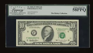 DBR 1995 $10 FRN Atlanta Fr. 2031-F Legacy 58 PPQ Serial F38640937C - Picture 1 of 2