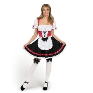 Spooktacular Creations Women German Oktoberfest Costume Set Black and Red Ger...