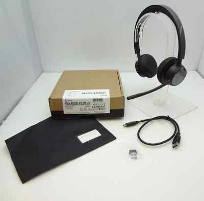 Poly Voyager 4320-M UC Wireless Bluetooth PC Headset V4230-M C USB-A 218475-02 - Image 1 of 4