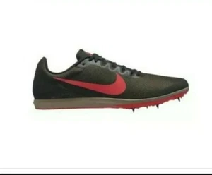 New Men's Nike Zoom Rival D W Spikes Olive Crimson 907566-300 Size 11.5 Racing - Picture 1 of 2