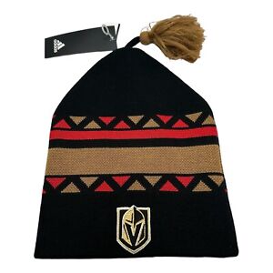 NWT Adidas Las Vegas Golden Knights NHL Reverse Retro Beanie Winter Knit Hat Cap