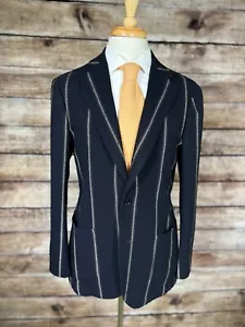 Blazer Ring Jacket Japón Lana Seda Talla 42 - Imagen 1 de 9