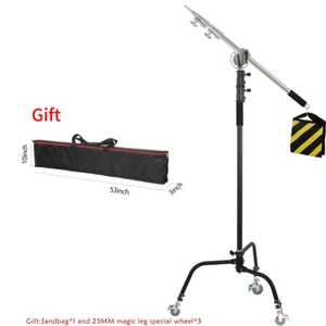 Supporto a C Kit in Acciaio Inossidabile Supporto Leggero Con Borsa per Pesi Acc - Foto 1 di 28