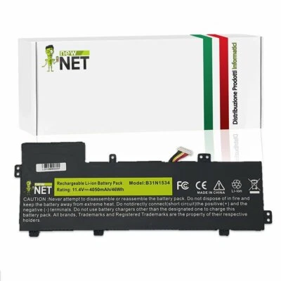 NEW NET Batteria B31N1534 compatibile con Asus Zenbook UX510UX [4050mAh]