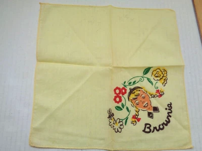 PAÑUELO BROWNIES INFANTIL TALLA APROX. 9 X 9 DEFECTOS MARCAS VINTAGE AÑOS 60 Foto 1 de 2