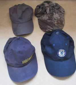 4 verstellbare Baseballkappen für Herren: Chelsea, Camouflage, Angeln, bedruckt - Bild 1 von 24