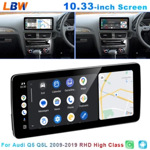 Android Car GPS 10.33'' Wifi Wireless Carplay For Audi Q5 2009-19 RHD High Class - Picture 1 of 12