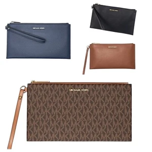 Michael Kors Jet Set Travel Large Ledertasche Handgelenktasche Clutch - Bild 1 von 21