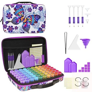Diamond Painting Storage Case,60 Slots Diamond Art Kits with Accessories - Picture 1 of 12