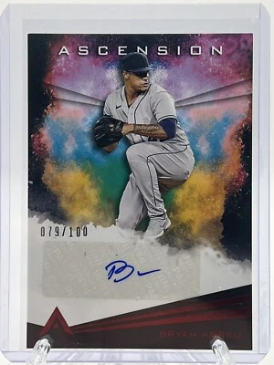 2021 Panini Chronicles Ascension Bryan Abreu Auto Red 79/100 Houston Astros  - Image 1 of 2