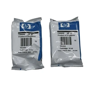 HP 97 Tri-Color Tintenpatrone C9363WN Original Neu Versiegelte Tasche Menge 2 - Bild 1 von 4