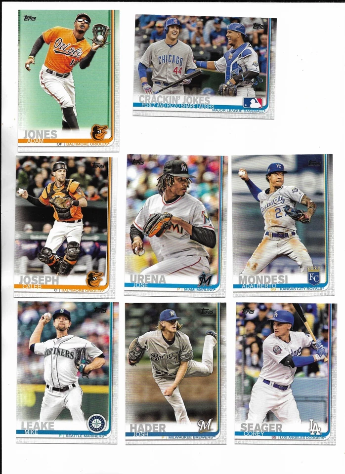 2019 Topps PICK-A-CARD Rizzo Seager Kopech Anderson Belt Perez Turner Semien ++ - Image 1 of 1