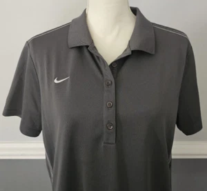 Mujer NIKE GOLF s/s POLO Camisa DRI-FIT Gris POLIÉSTER Talla XL - Imagen 1 de 9