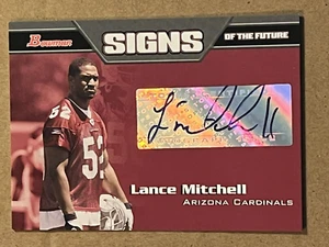2005 Bowman Signs of the Future Lance Mitchell Cardinals Rookie Autogramm SF-LM - Bild 1 von 2