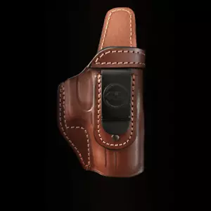 Falco A604 Sig P365 IWB Holster Brown Leather with Belt Clip Right Hand NIB - Picture 1 of 2
