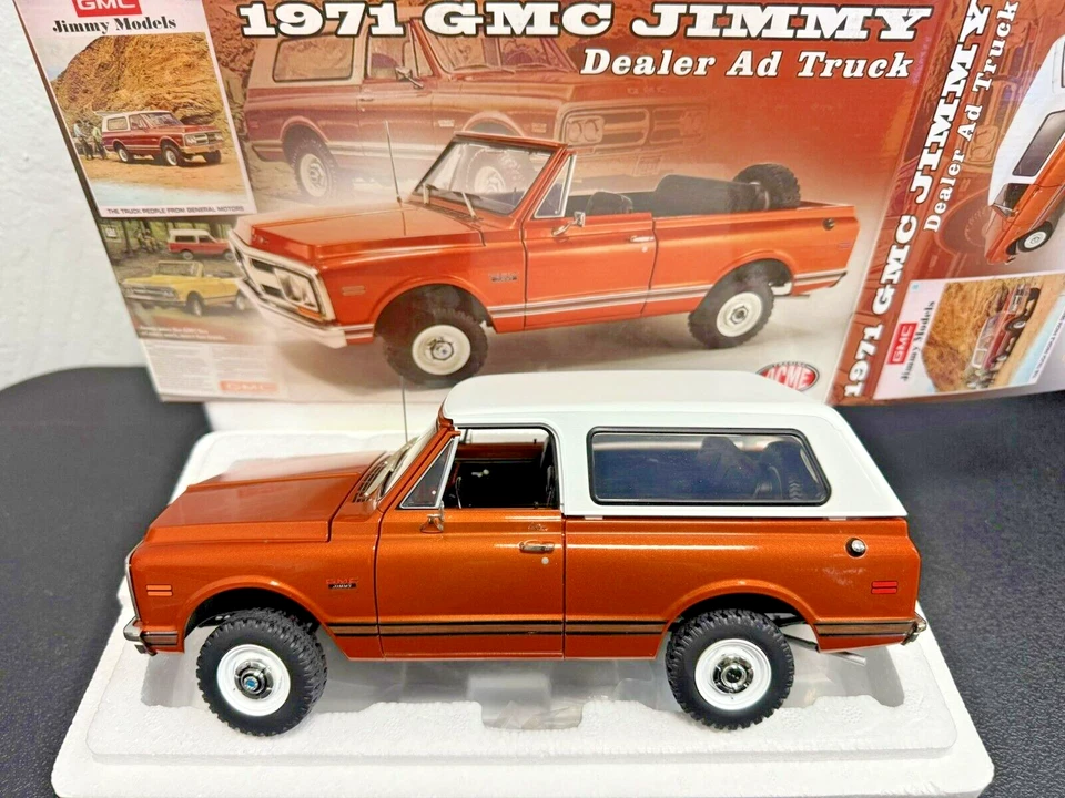1/18 Scale, Acme, 1971 GMC Jimmy, Dealer Ad Truck in Burnt Orange - Image 1 of 1