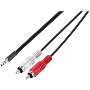 Insignia 6' 3.5 mm to Stereo Audio RCA Cable - Black NS-POY35062 - Picture 1 of 3