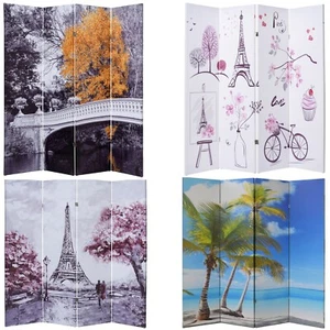 4, 6, 8 Panel Canvas Room Screen Divider Double-Sided Digital Print - Picture 1 of 14