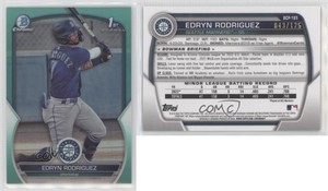 2023 Bowman Chrome Prospects Aqua Refractor /125 Edryn Rodriguez #BCP-185