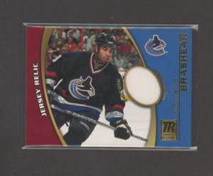 2001-02 Topps Reserve Jerseys #DOB Donald Brashear