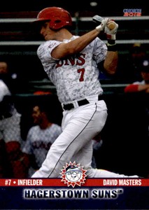 2015 Hagerstown Suns Choice #11 David Masters Lake St Louis Missouri MO Card