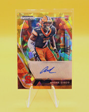 2021 Panini Prizm Draft Picks Gold cracked Ice Andre Cisco #DPA-AND Rookie Auto