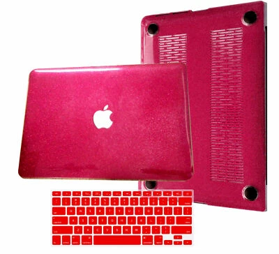 Estuche rígido brillante recortado para computadora portátil Bling + cubierta KB para Macbook Pro Air Retina/Touch Foto 1 de 4