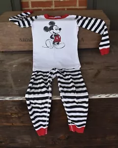 HANNA ANDERSSON 100 % BIO BAUMWOLLE MICKEY MAUS PYJAMA 110 cm US 5 - Bild 1 von 6