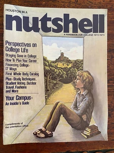 Vintage "Nutshell" Magazine 1972-1973 A Handbook For College Houston Texas - Picture 1 of 8