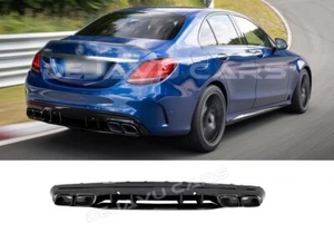 Difusor trasero C63 S AMG Look para Mercedes Benz Clase C W205 S205 - Imagen 1 de 3