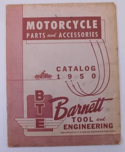 1950 BTE Barnett Tool Motorcycle Parts Catalog Huntington Beach, California - Picture 1 of 5