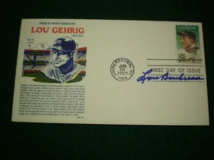 CUBIERTA FIRMADA LOU BOUDREAU PRIMER DÍA (FALLECIDA 2001) - Imagen 1 de 1