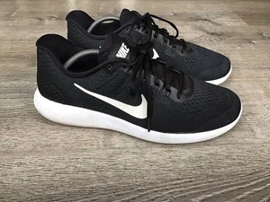 Nike Lunarlon Black Lace Up Sneakers Men’s Size 12 Running Training Shoes  - Picture 1 of 12
