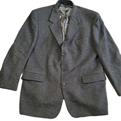 🇺🇲 Blazer Bill Blass 100% Cabello Camel 44R Gris Hecho en EE. UU. Unión De Colección Hudson’s  Foto 1 de 4